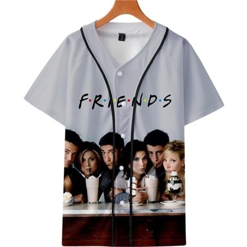 U.S. Classical TV series friends T Shirt Women Men Boys Girls Short Sleeve Tshirt T-Shirt Friends TV Letter Print T Shirts Tops