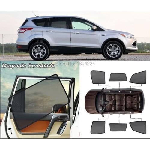 Car Full Side Windows Magnetic Sun Shade UV Protection Ray Blocking Mesh Visor For Ford Escape Kuga