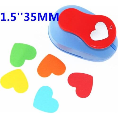 Free ship heart shaped1.5'' (37mm) scrapbook paper cutter scrapbooking punches hole punch child craft punch Embosser kid S293610