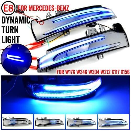 Dynamic Blinker LED Turn Signal Light Indicator For Mercedes-Benz A B C E S CLA GLA CLS Class W176 W246 W204 W212 C117 X156