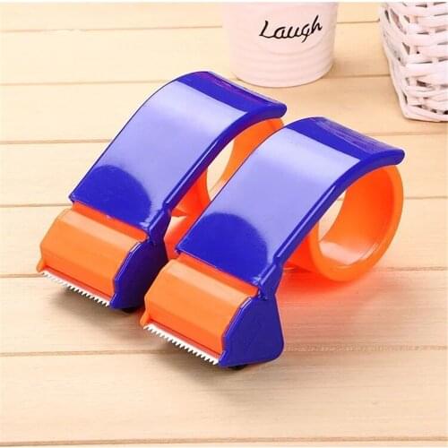 1PC Plastic Sealing Packer Tape Dispenser Packaging Parcel 48mm Width Roller Tape Cutter Practical Sealing Packing Machine Tools