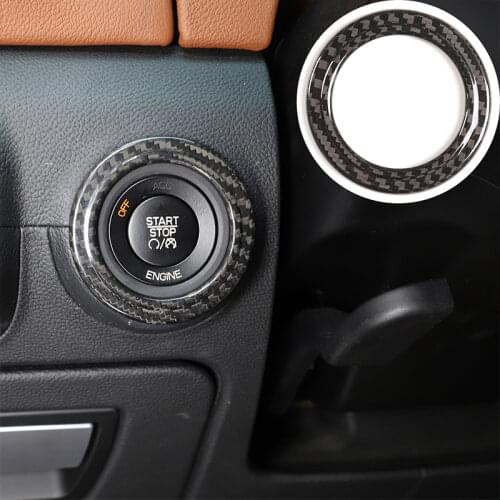 For 2014-2021 Maserati Ghibli Quattroporte engine start switch button decorative frame stickers Automotive interior accessories
