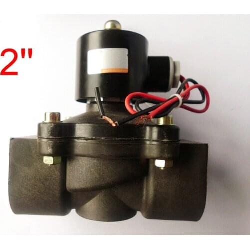 New 2'' DN50 Electric Engineering plastic Solenoid The acid and alkali antiseptic Air Gas Water Valve Normally Closed 220V 24v 1