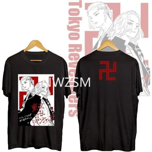 Japanese Anime Tokyo Revengers T Shirt Men Kawaii Manga Graphic Tees Anime T-shirt Unisex Manjiro Sano Tops Tshirt Male