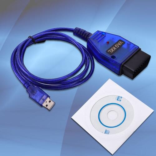 Car USB Vag-Com Interface Cable KKL VAG-COM 409.1 OBD2 II OBD Diagnostic Scanner Auto Cable Aux USB Vag-Com interface cable r25