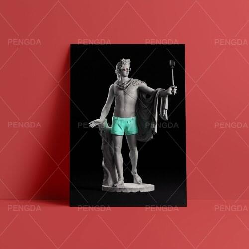 Canvas Painting Cartoon Cute People Wall Art HD Printing Poster Black Cool Home Decorative Modern Living Room Modular Pictures