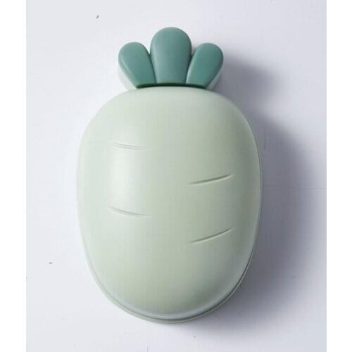 Creative Carrot Double Layer Soap Box With Lid Bathroom Dish Tray Box Drain Soap Dish Soap Dish Household Bathroom Tools