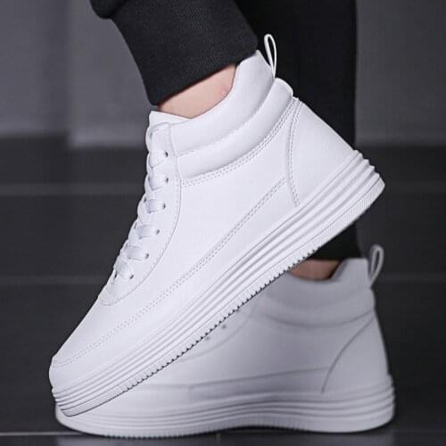 KUIDFAR Men's White Sneakers