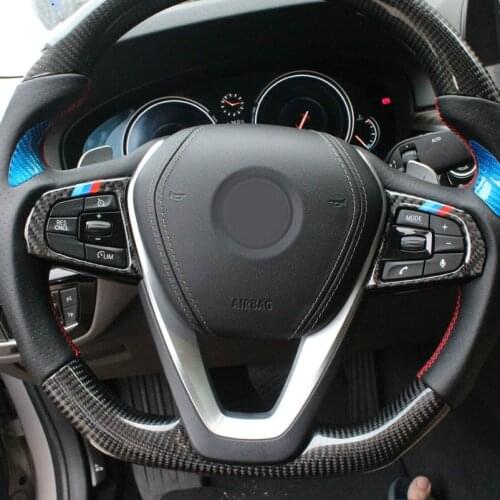 Carbon Fiber Trim Set Decorative Air Outlet Air Conditioning Cover Stickers for BMW F10 2011-2017 5 Series Intimate Accessories