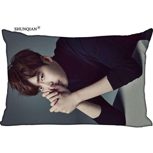 New Lee Jong Suk Pillow Case Custom Wedding Pillowcase Cover Cases Gift Zippered Rectangle Pillow Case
