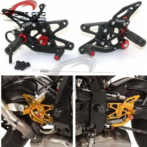 Motorcycle CNC Footrest S1000RR Rearset Adjustable Foot Pegs for BMW S1000RR 2009-2014 S1000R 2010-2016