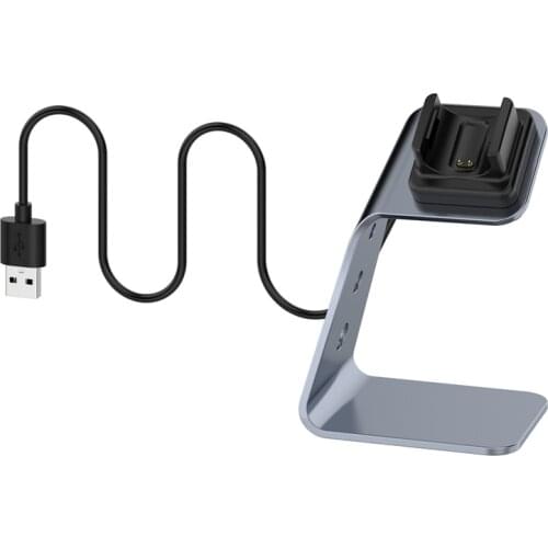 Charging Dock Stand Station Base Wired Usb Cable for Fitbit Charge3 / 4 / Charge3 Se Smart Watch Bracket