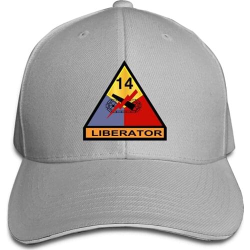 Hats For Men14th Armored Division Liberator Adjustable Baseball Caps Vintage Sandwich Capcustom Logo