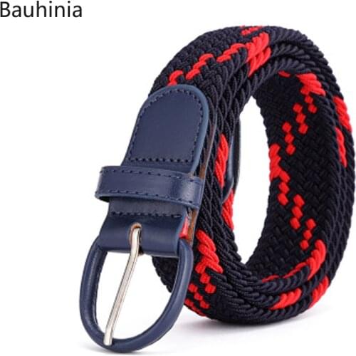2021NEW Mens Casual Canvas Belt High Quality Elastic Pin Buckle Belt Jeans Male Simplicity Luxury Belt