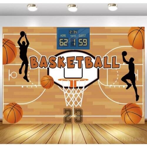 Basketball Game Race Competition Theme Backdrops Countdown Time Board Kids Birthday Event Party Background Photo Vinyl Poster