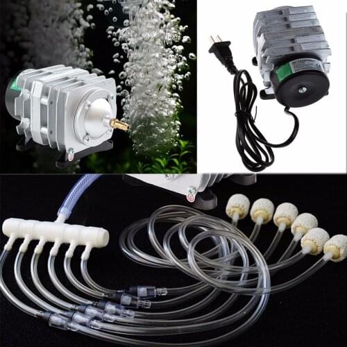 ACO 220V 18-35W RESUN Fish Aquarium Air Pump Compressor For Aquaponics Hydroponics Pond Fish Farm Aquaculture seafood Restaurant