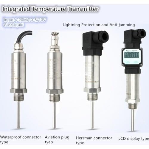 Plug-in Type Integrated Temperature Transmitter Module 4-20mA thermoelectric Resistance PT100 Sensor