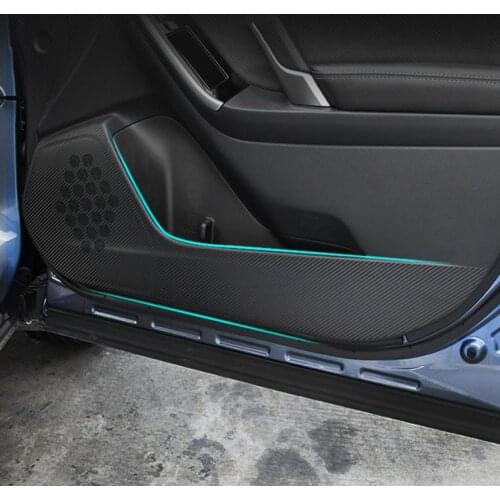 Car Inner Door Panel Protection Anti Kick Film Stickers For Subaru Forester Outback Legacy XV Trim Decals Interior Accessories