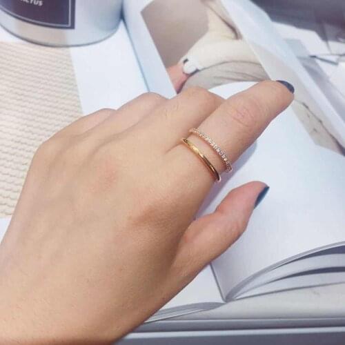 MANGOSKYExquisite Cubic Zircon Ring for Women Fashion Adjustable