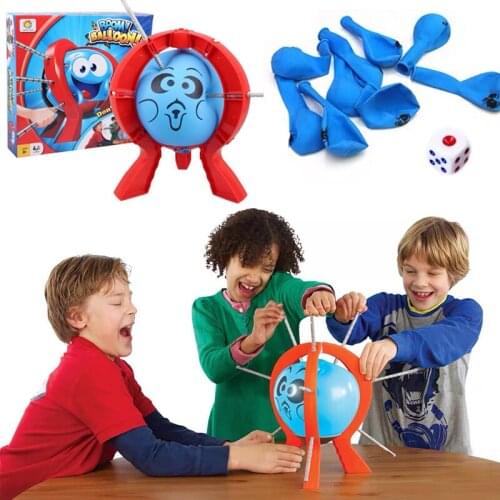 1 Set Boom Balloon Desktop Game Family Funny Toys Kid Children Boy Toy Gift Board Game with Sticks Party Games Gag Adventure Toy