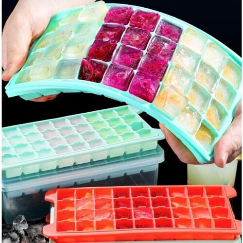 24/36 Grid Summer Ice Grid Mold with Cover Silicone Ice Grid Household Ice Box Ice Cube Ice Mold Stick Ice Maker Kitchen Tools