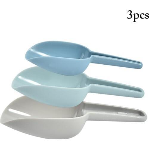 3Pcs Plastic Ice Shovel Kitchen Gadgets Flour Food Candy Ice Cream Scoop Kitchen Mini Spade Party Buffet Tools