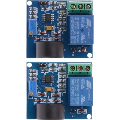 5A Overcurrent Protection Relay Module AC Current Detection Board 12V/5V Relay New