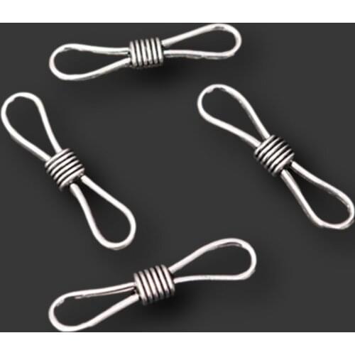 8pcs Silver Plated Hollow Rope knot Pendants Hip Hop Necklace Earrings Metal Accessories DIY Charms For Jewelry Crafts Making