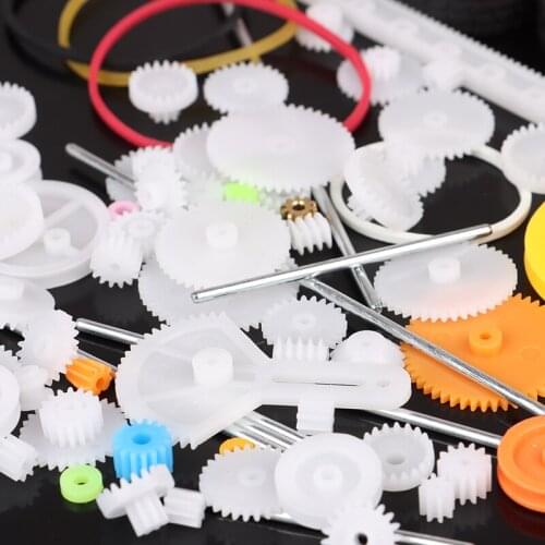 78pcs Gearbox toy robot motor plastic gear DIY model accessories