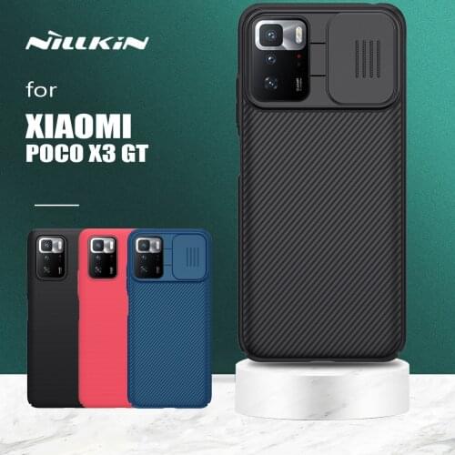 Nillkin for Xiaomi Poco X3 GT Case Camshield Slide Camera Protection Hard Back Cover Frosted Shield for Xiaomi Poco X3 GT Case