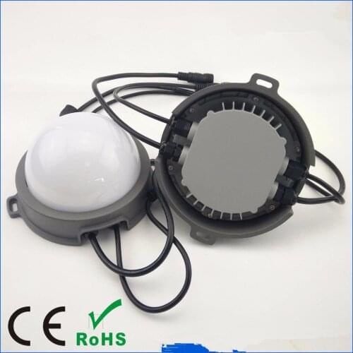 DC24V 150mm diameter WS2811 pixel module;2.88W;IP68;with milky cover and aluminium base;with 13.5mm waterproof connector