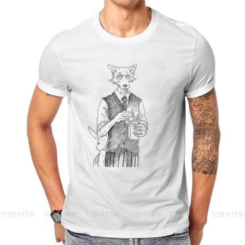 Legoshi Wolf Style TShirt Beastars Japanese Manga Legoshi Haru Anime Top Quality Creative Gift Clothes T Shirt Stuff Hot Sale