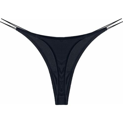 Hot Sale Sexy Underwear Women Briefs Sexy Low-Waist Thong G string Solid Ladies Panties Fashion Lingerie Breathable Underpants