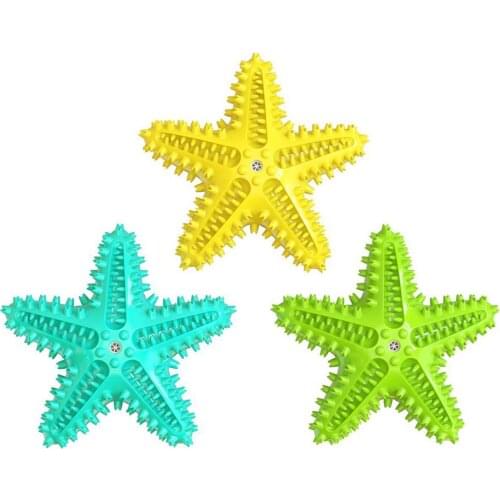 Dog Toys Pet Molar Tooth Cleaner Brushing Stick Starfish Dogs Chew Trainging Doggy Dental Care Toothbrush Pet Puppies Non-Toxic