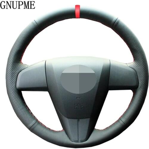 Artificial Leather Car Steering Wheel Cover for Mazda 3 Axela 2008 - 2012 2013 CX-7 CX7 2010-2016 for Mazda 5 2011 2012 2013