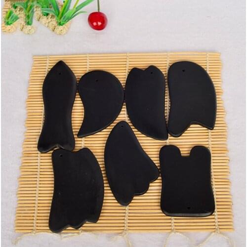 Bianstone Guasha Massage Scraper Acupuncture Face Back Body Scraping Board Wrinkle Remover Therapy Health Care Beauty Tool