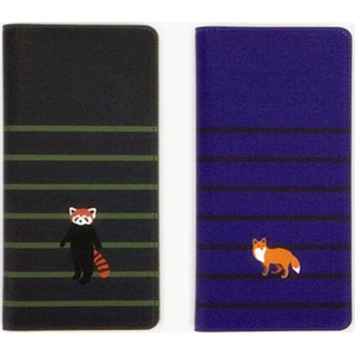 Cartoon Fox Passport Holders Covers Creative Travel Accessories PU Leather ID Bank Card Bag Women Passport Business Case