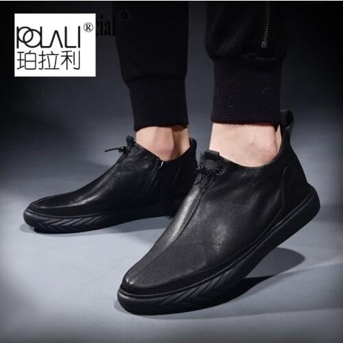 Mens Genuine Leather casual shoes spring autumn summer men loafer shoes male Driving shoes soft all-match cowhide breathable