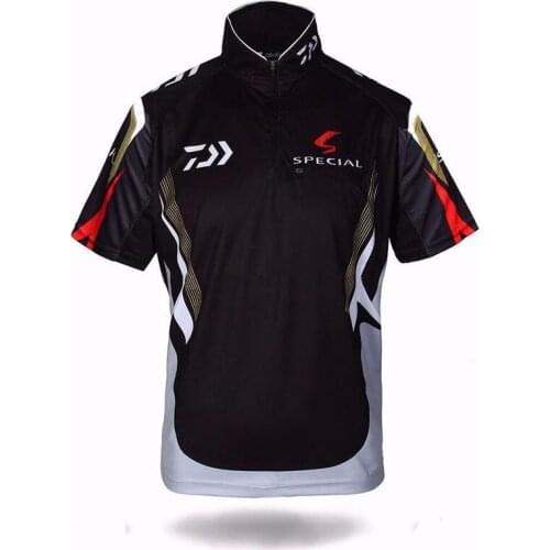 2021 New Summer Short Sleeve Daiwa Fishing Clothing Hooded Men Jacket Waterproof Quick-Drying Fishing Shirt Fishing Clothes