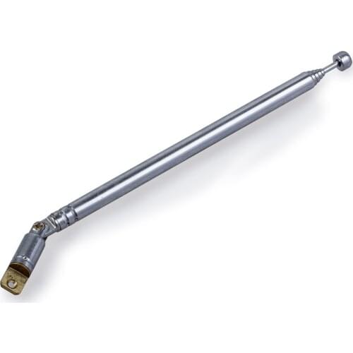 Wholesale5pcs*New Replacement 49cm 19.3" 6 Sections Telescopic Antenna Aerial for Radio TV