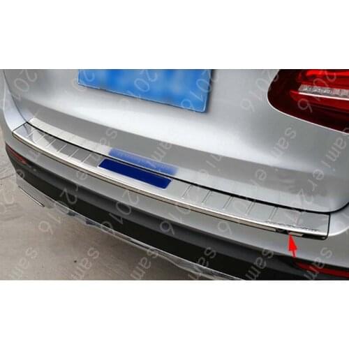 Fit For Benz GLC Class X205 16-2017 Steel Outer Rear Bumper Protector Cover Trim