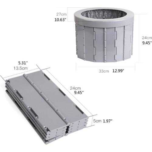 Portable Folding Camping Toilet Travel Outdoor Commode Porta Potty Car Toilet Hiking Long Trips Elder Bucket Toilet Seat