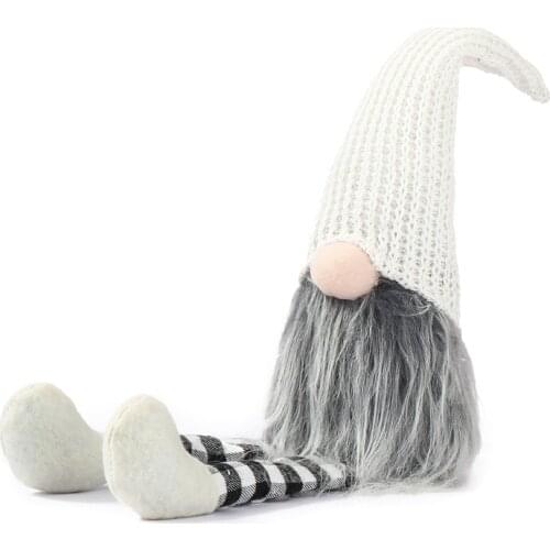 M17D Holiday Gnome Handmade Swedish Tomte Christmas Elf Decoration Ornaments Thanks Giving Day Gifts Home Restaurants Office