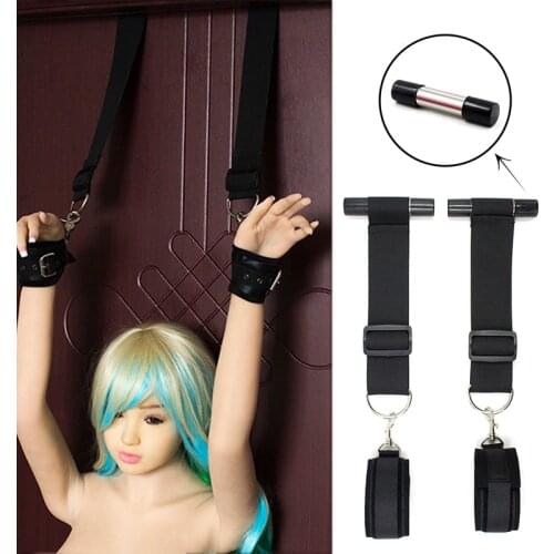 Sex Furniture Swing Hanging Door Erotic Swing Handcuffs Wrist Hand Cuff for Couples Woman Sex Position Bdsm Bondage Adult Games