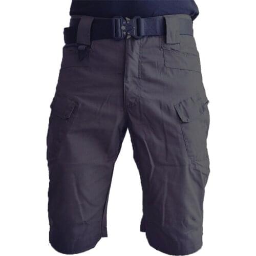 Military ix7Tactical Mens Pants Shorts Plaid Cloth Waterproof Camouflage Work Summer Shorts for Training Combat Uniform Pants