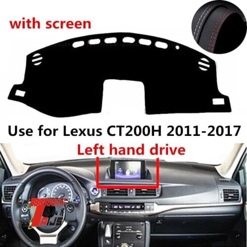 TAIJS Factory protective Casual Leather Car Dashboard Cover For Lexus CT200H 2011 2012 2013 2014 2015 16 17 Left hand drive