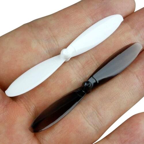 10Pairs LDARC 56mm 1.0mm Hole 2 Prop Paddle PC Propeller Black White Mixed Color for DIY RC Racing Drone Quadcopter