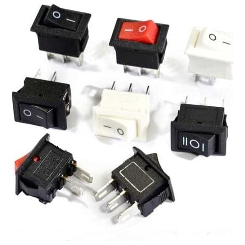15pcs KCD11 3A/250V 10*15mm SPST 2/3Pin ON/OFF Boat Rocker Switch Car Dash Dashboard Truck RV ATV Home