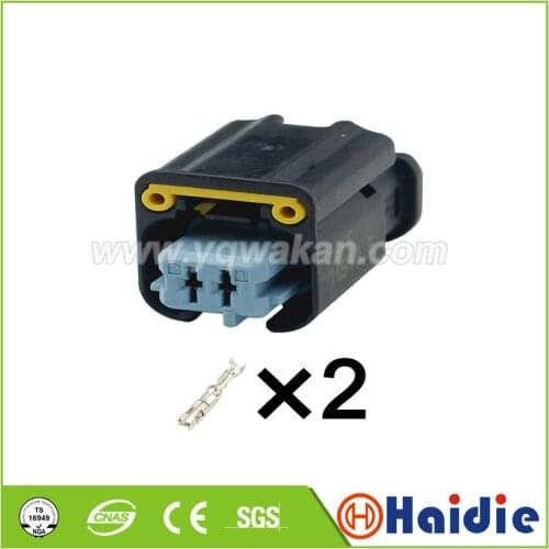 2sets 2pin Water temperatu sensor plug auto wire electric senaor plug wiring connector 1801176-2
