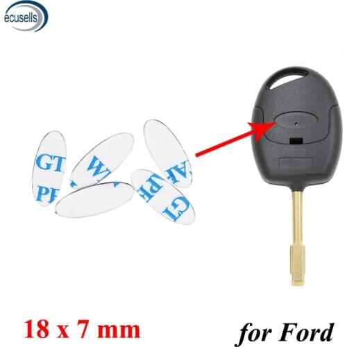 5/20/50 PCS, Diameter 18x7mm Oval Sticker Remote Car Key Emblem Logo Replacement for Ford Remote Key